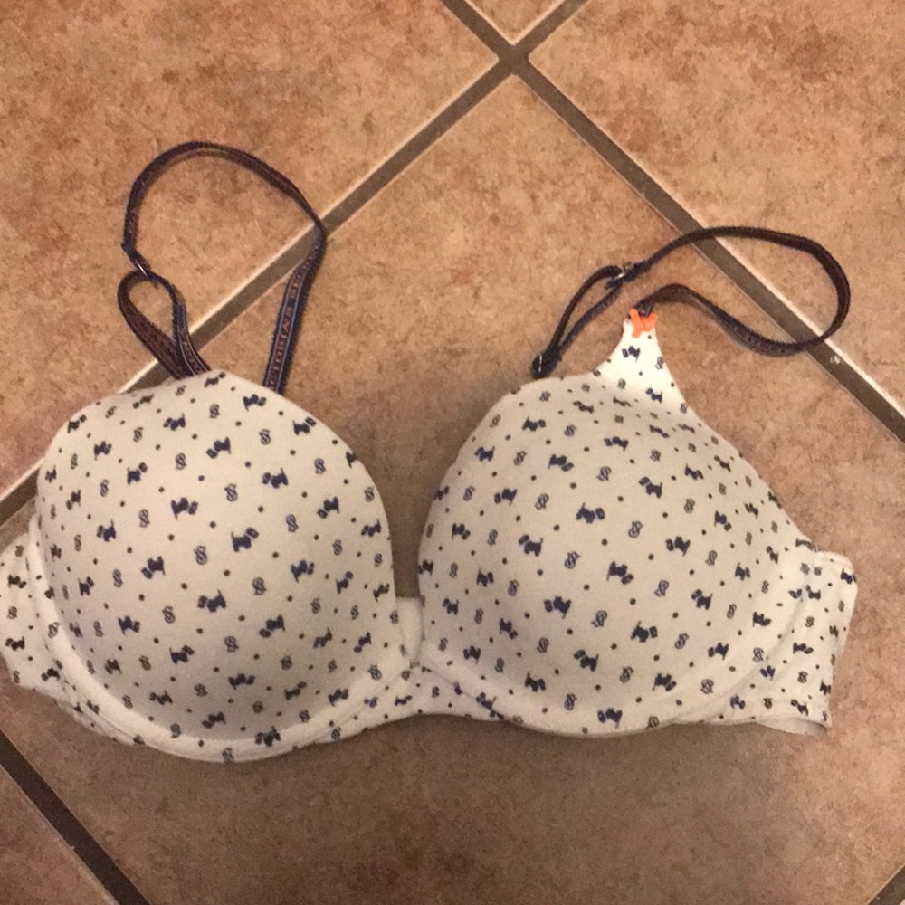 Pink push up bra